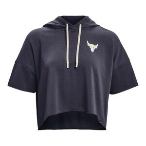 Project Rock Short Sleeve Crop Hoodie | SIZE L